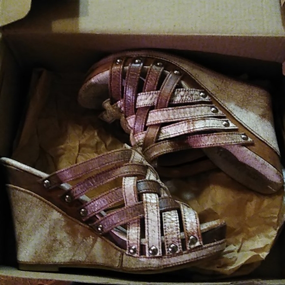 BED STU Gina Wedge cobbler series size 7 - Picture 3 of 6